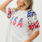 BiBi American Flag Theme Sequin Top - DAVERRI FASHIONS