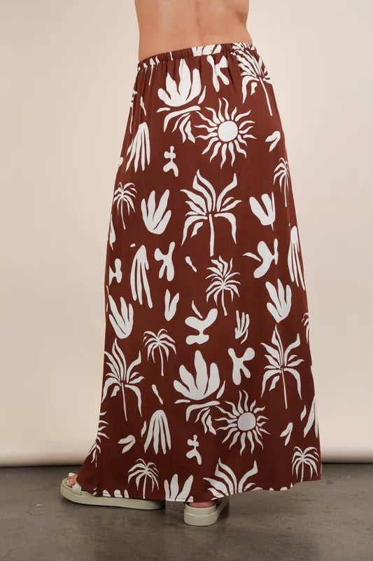 VERY J Printed Resort Midi Skirt | Skirts Daverri Fashions