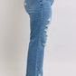 Judy Blue Full Size High Waist Heavy Destroy Straight Jeans Plus Size