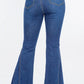 American Bazi High Waist Curvy Flare Jeans - DAVERRI FASHIONS