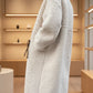 Cozy plus size drawstring zip-up turtleneck sherpa coat