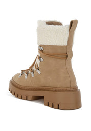 Omul Fleece & Faux Leather Boots | Boots Daverri Fashions
