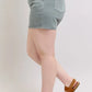 Judy Blue Full Size Hw Garment Dyed & Back Pkt Embroidery Shorts Plus Size