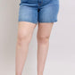 Judy Blue Full Size 2 Button Denim Shorts with Pockets Plus Size Medium Denim Shorts