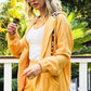 And The Why Hidden Leopard Knit Hoodie Top and Shorts Set Outfit Sets