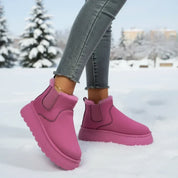 Round Toe Platform Ankle Boots - DAVERRI FASHIONS