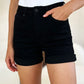 Judy Blue Full Size High Waist Tummy Control Cuffed Denim Shorts Denim Shorts