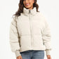 Zip Up Turtleneck Long Sleeve Puffer Jacket - DAVERRI FASHIONS