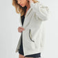 Aemi + Co Contrast Trim Zip Up Hoodie Jacket