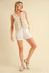 Aemi+Co Embroidered Tied Front Vest Coat OAT