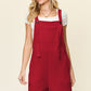 Double Take Full Size Textured Shortalls Shortalls