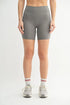 MONO B Venice Cloud Light Sculpt Biker Shorts NEW PEWTER L