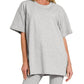 Zenana Cotton Round Neck Top & Legging Set Outfit Sets