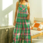 BiBi Multi Color Check Plaid Overall Overalls