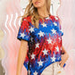 BiBi American Theme Star Pattern Sequin Top Tops