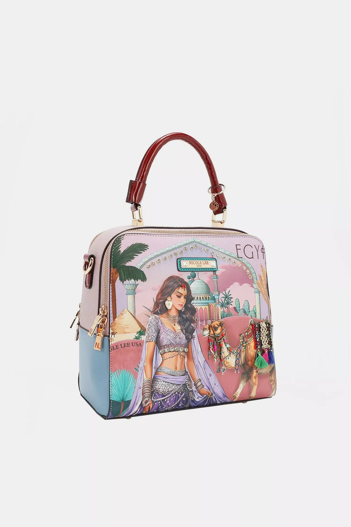 Nicole Lee USA Queen Cleopatra Handbag | Daverri Fashions