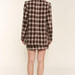 And The Why Full Size Plaid Brushed One Button Blazer - DAVERRI FASHIONS