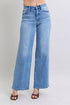 Judy Blue Full Size Wide Leg Jeans with Pockets - DAVERRI FASHIONS