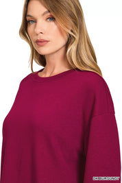 Zenana French Rib Pullover and Pants Set | Daverri Fashions