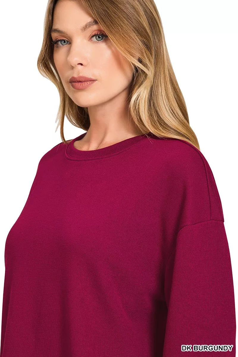 Zenana French Rib Pullover and Pants Set | Daverri Fashions