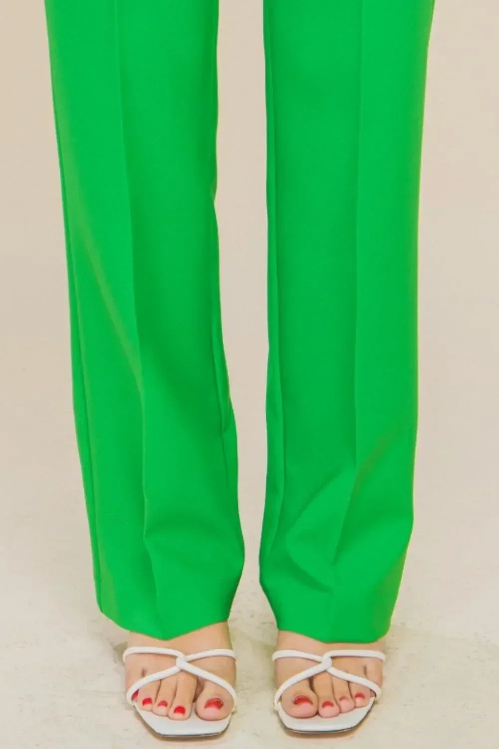 Love Tree High Waist Straight Pants - DAVERRI FASHIONS