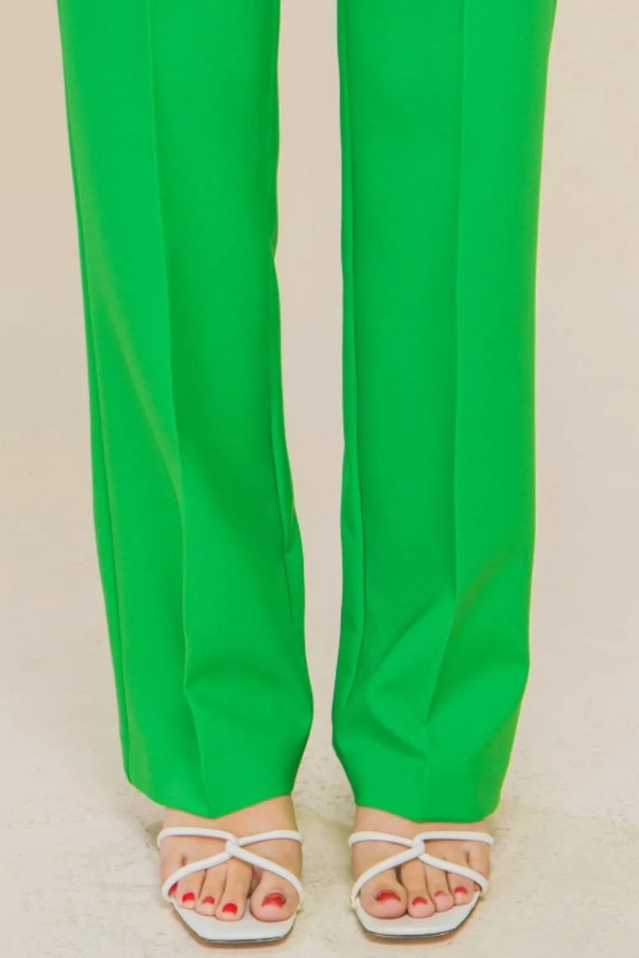Love Tree High Waist Straight Pants Pants
