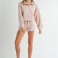 MABLE Half Zip Sweatshirt and Shorts Set