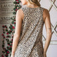 Heimish Full Size Front Button Animal Print Sleeveless Top Plus Size Tops