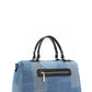 Bosque De Amor Denim Boston Bag - DAVERRI FASHIONS