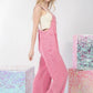 VERY J Texture Washed Wide Leg Overalls Overalls