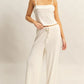 HYFVE Rib Knit Cami Top and Pants Set Outfit sets
