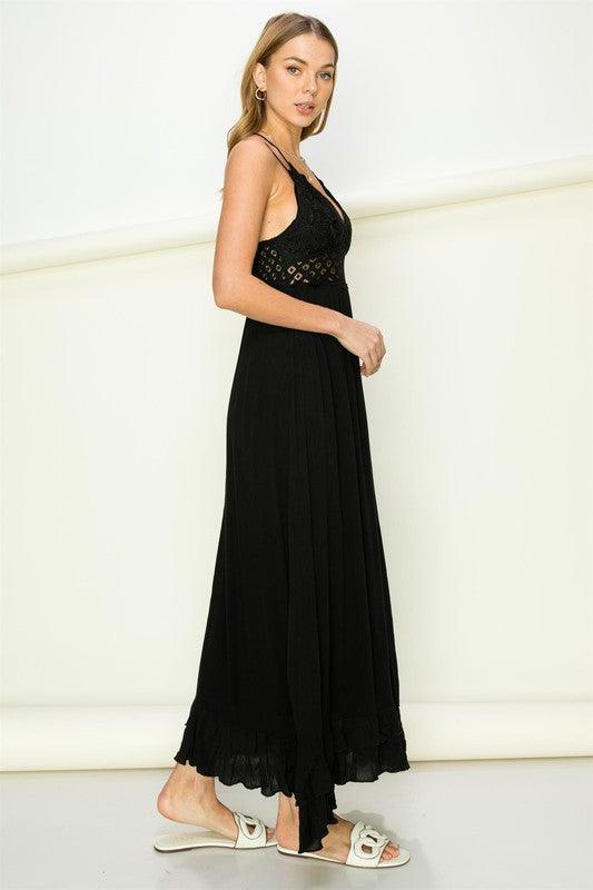 In Love Bustier Lace Maxi Dress Maxi Dresses