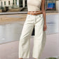 Wide Leg Relaxed Fit Barrel Jeans - DAVERRI FASHIONS