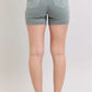 Judy Blue Full Size Hw Garment Dyed & Back Pkt Embroidery Shorts Plus Size