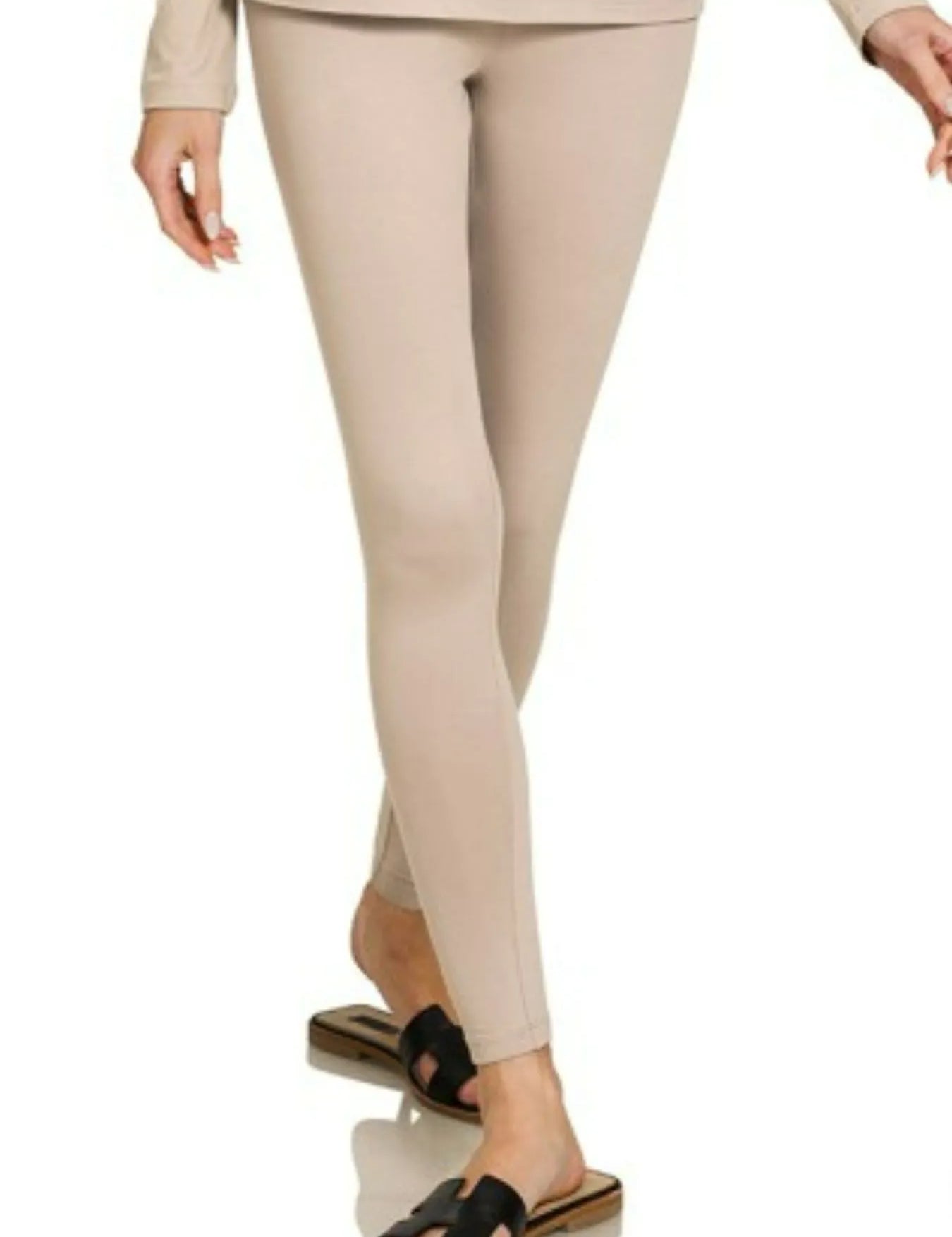 Zenana Microfiber Round Neck Top and Leggings Set | Loungewear Sets Daverri Fashions