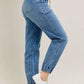 Judy Blue Full Size High Waist Denim Jogger - DAVERRI FASHIONS