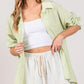 SAGE + FIG Striped Button Up Long Sleeve Shirt Shirts
