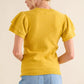 And The Why Double Layered Ruffle Sleeves Sweater Top Sweaters