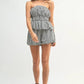 MABLE Gingham Tube Top and Shorts Set