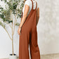 Double Take Full Size Wide Strap Overall with Pockets Overalls