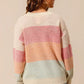 SO ME Multi Color Block Long Sleeve Sweater - DAVERRI FASHIONS