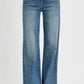 RISEN Full Size Tummy Control High Rise Wide Adjustable Waist Band Jeans Plus Size Jeans