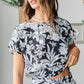 Mittoshop Tropical Print Top and Skirt Set Outfit Sets