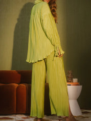 Button Up Long Sleeve Top and Pants Set | Outfit Sets Daverri Fashions