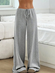 Striped Wide Leg Drawstring Pants | Loungewear Pants Daverri Fashions