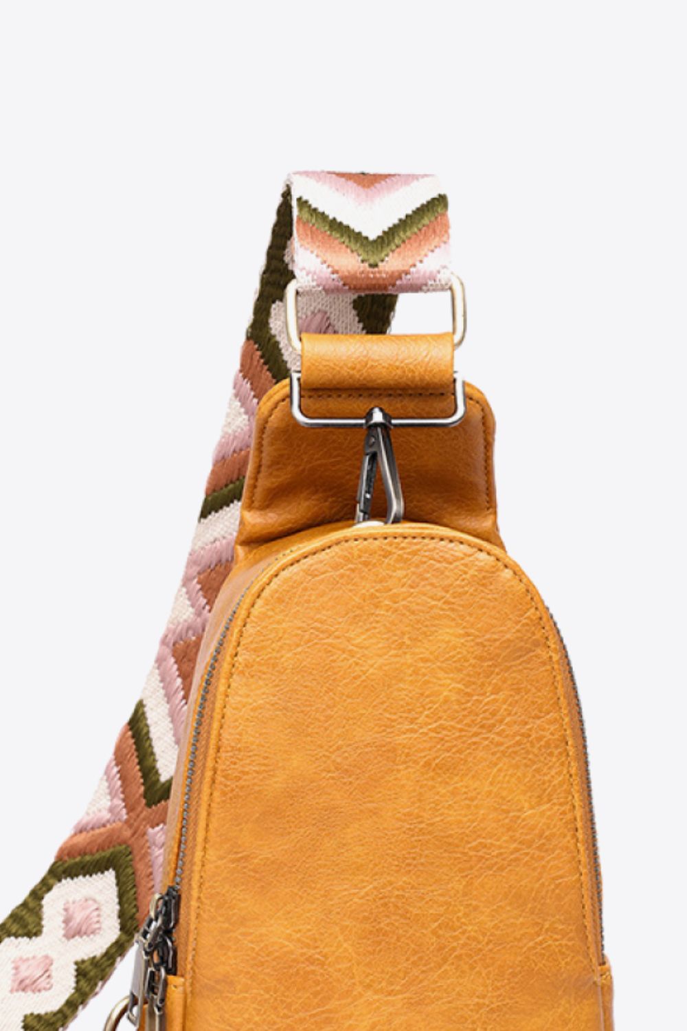 Abstract Pattern Adjustable Strap Vegan Leather Sling Bag | Cross Body Bags Daverri Fashions