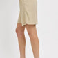 RISEN High Rise Pleated Front Shorts