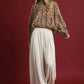 Umgee Leopard Print Balloon Sleeve Blouse