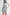 MABLE Square Neck Ruffle Shoulder Denim Overall Romper Lt Denim S Shortalls