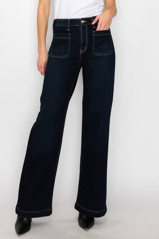 High rise modern wide jeans Jeans